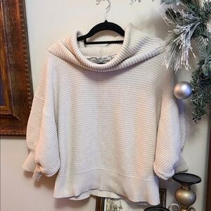 Eight Eight Eight Cream Cowl Neck Sweater